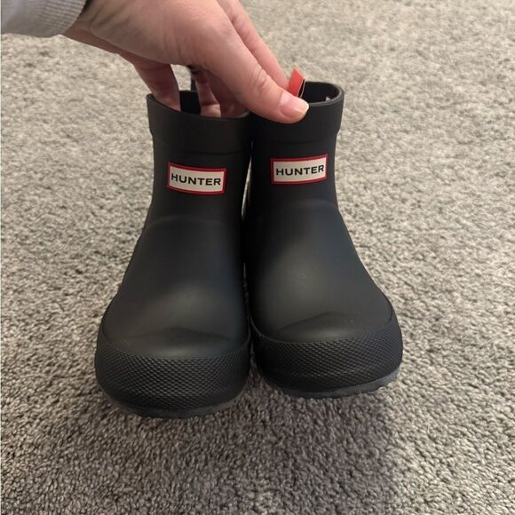Hunter Wellies Black Play Short Rain Boots Sz 12 - Picture 3 of 7